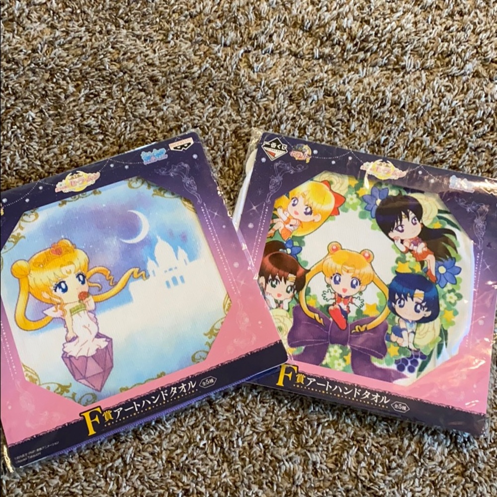 Sailor moon wash cloths!